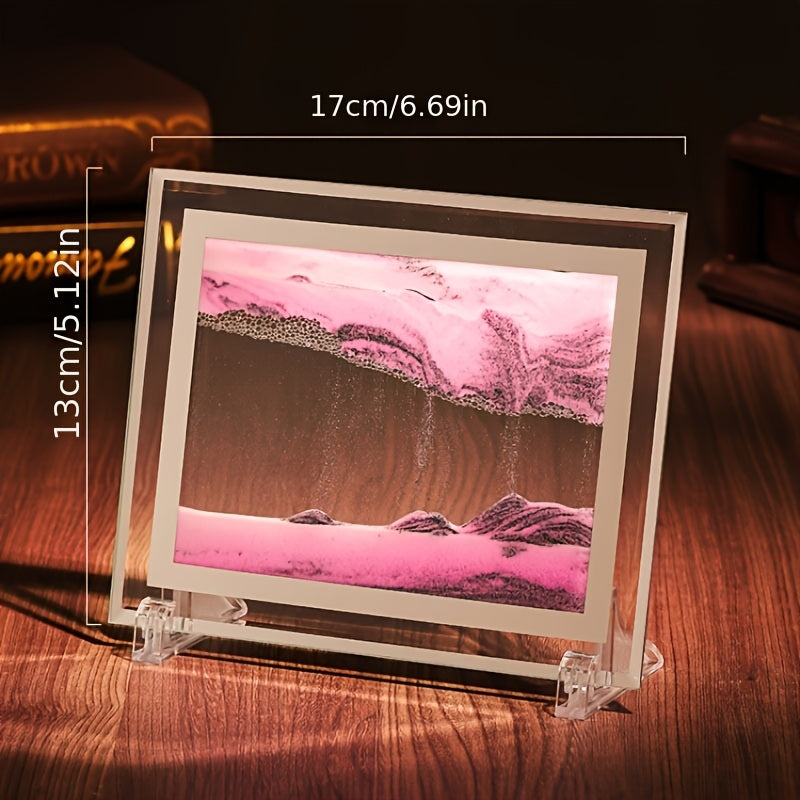 1pc 3D Deep Sea Moving Sand Art is ideal for decorating any setting, including home, office, mantle, bookshelf, living room, and bedroom.