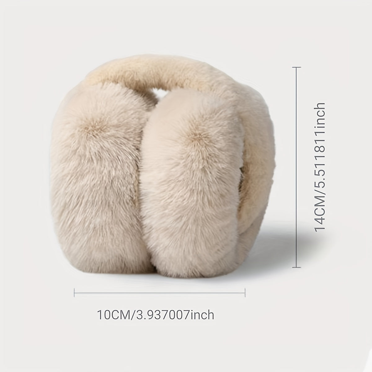 Dry clean only Unisex Fluffy Faux Fur Earmuffs perfect for Autumn and Winter Outdoor Wear. Cozy, Large Woven Stretch Polyester Ear Warmers.