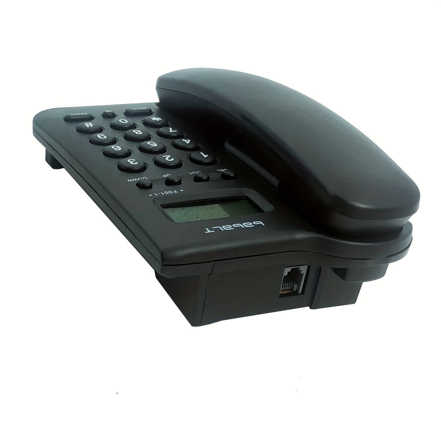 Basic corded landline phone with caller ID display for home office.