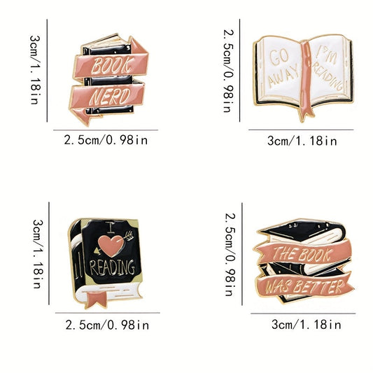 Women's Brooch Set, including 1 piece and 4 pieces. The set includes a Collar Pin and a Silk Scarf Buckle, designed in a Literary Book theme with a simple style. Made of high-quality Alloy material, perfect for daily wear. Ideal as a Christmas gift