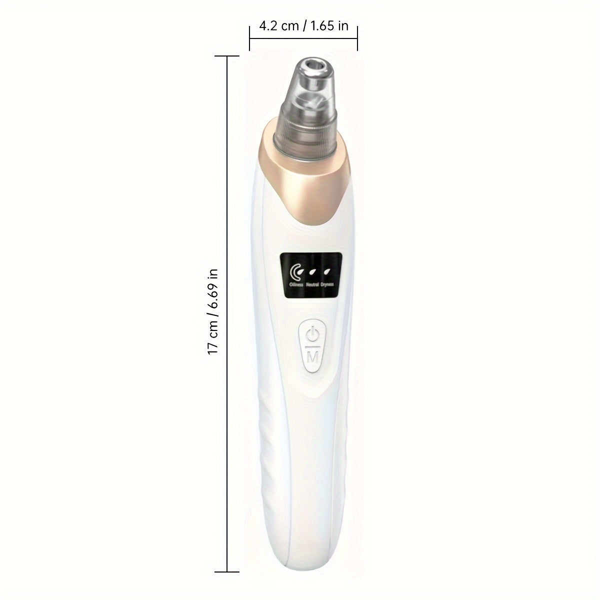 USB Rechargeable Blackhead Remover with 350mAh Lithium Battery for Acne & Mites.