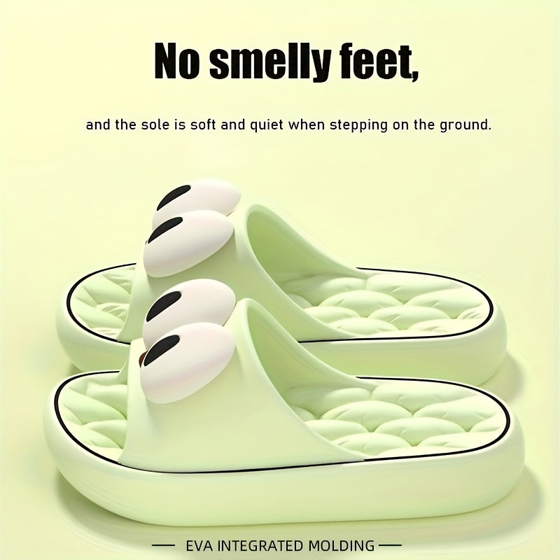 Kawaii cartoon EVA clogs - lightweight, soft soles, non-slip shower slides for summer indoor wear