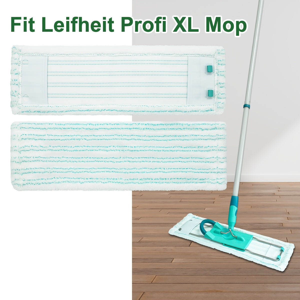 Introducing the Yuunaie XL New Style Leifheit Mop Replacement Pads - a set of 2/4/5pcs designed to be compatible with the Leifheit Profi XL Mop. These pads are easy to assemble and are perfect for deep cleaning, dusting, and washing. They are washable