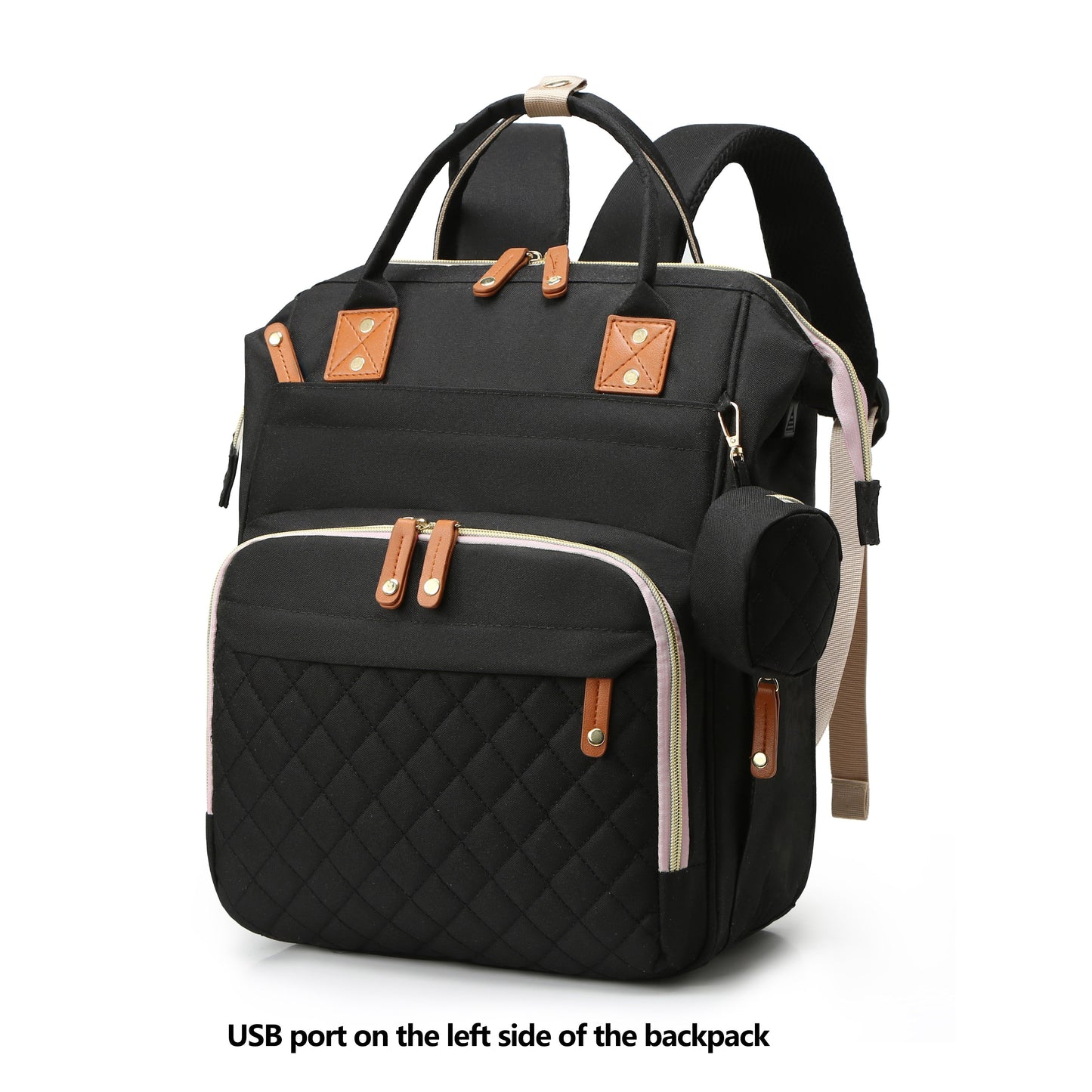 Get ready for all your travels with the Lamroro Diaper Bag Backpack! This versatile backpack is perfect for parents on-the-go, with a spacious design that can hold all your baby essentials. It's also waterproof and stylish, making it the perfect gift for