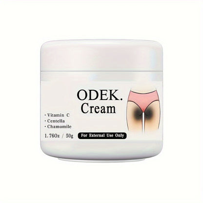 ODEK Radiant Glow Body Cream- 50g, Fragrance-Free, Moisturizing Lotion for Underarms & Intimate Areas, Suitable for All Skin Types.