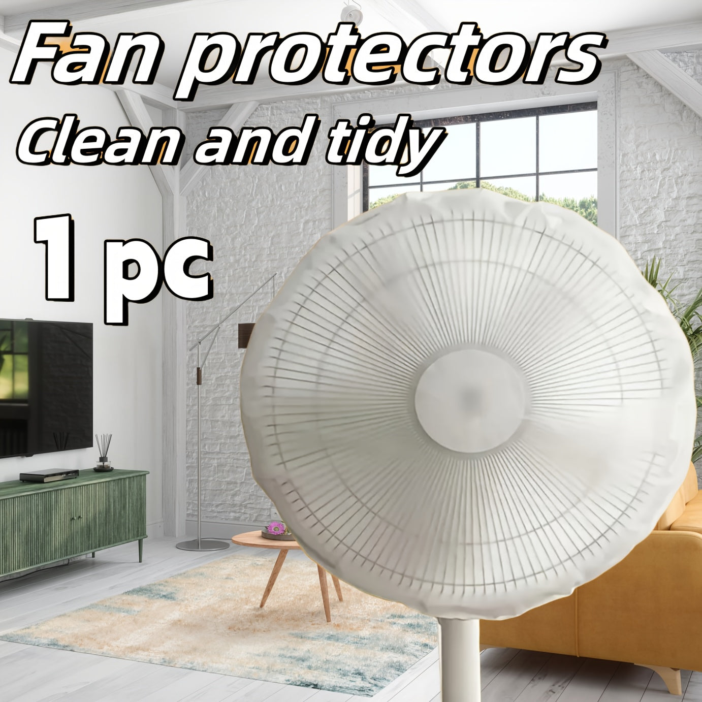 Protective Fan Cover for Non-Working Fans - Waterproof, Dustproof, Easy to Install Universal Fan Cover