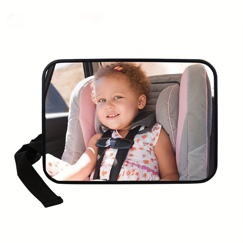 Black Acrylic Shatterproof Car Seat Mirror for Rear Facing Seats