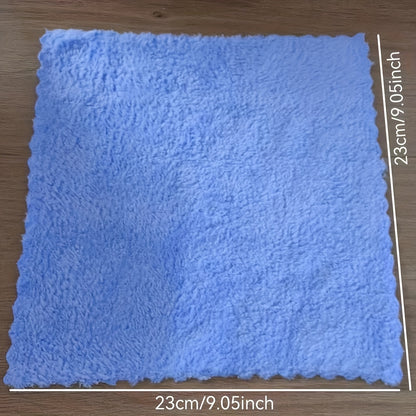 5/10 piece set of soft and absorbent coral fleece wash cloths. Perfect for small face towels, cleaning, and bathroom supplies.