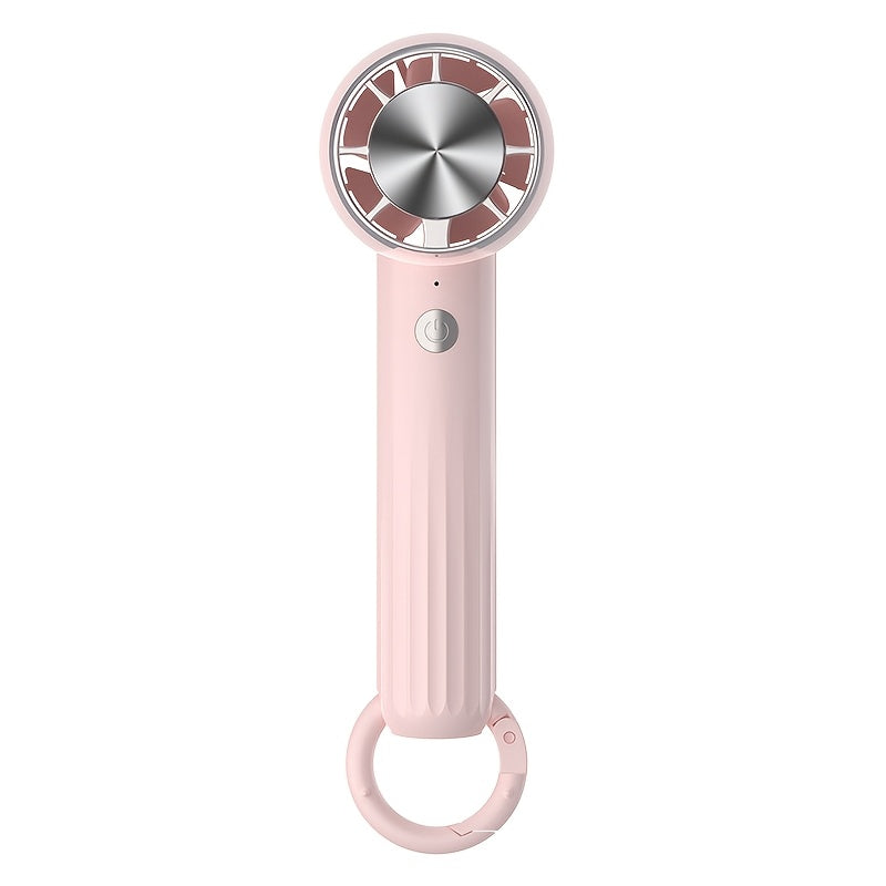 Handheld Fan with USB Rechargeable Portability - Wearable Cooling Mini Fan with Ice-Coated Semiconductor for Indoor & Outdoor Use, Power Cable Included