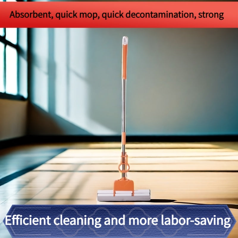 SoftPlus Large Head Mop for Effortless Cleaning in Any Room - 42.5cm Plus-Sized Mop Head with Superior Absorbency for Wet and Dry Surfaces in Living Room, Bedroom, Bathroom, Toilet, Kitchen.