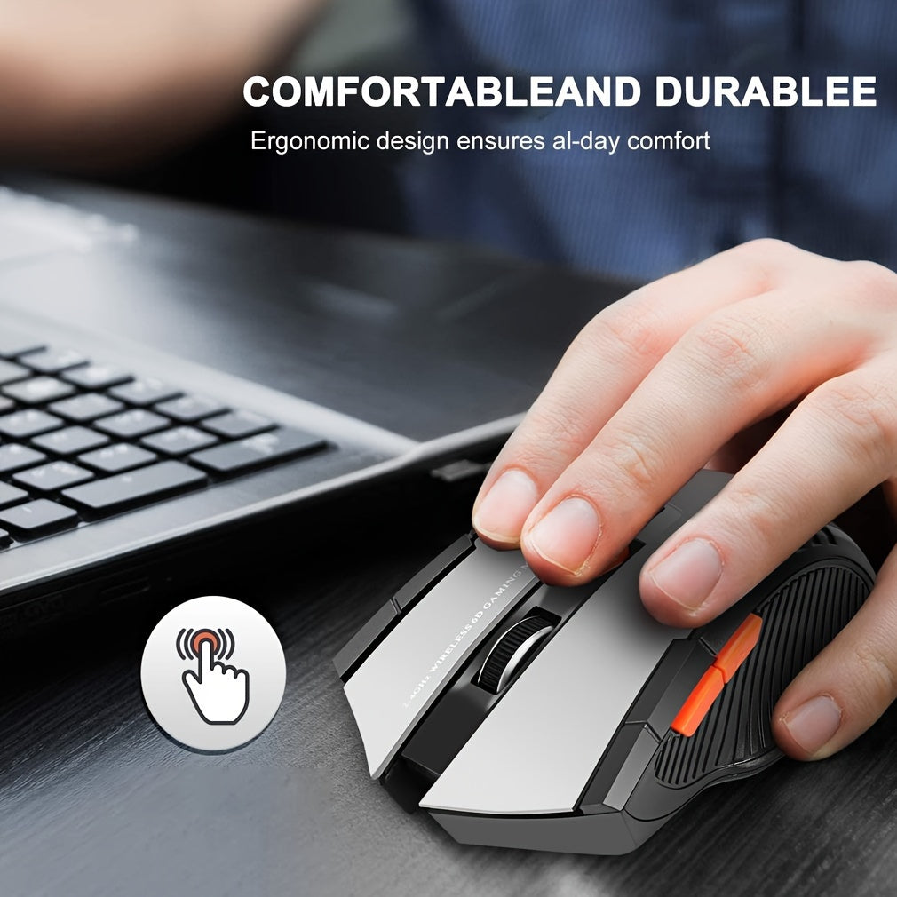 BalanceFit Ergonomic Wireless Mouse, High-Speed DPI Adjustable Gaming Mouse, Battery-Powered, for Laptop and PC, Non-Wireless.