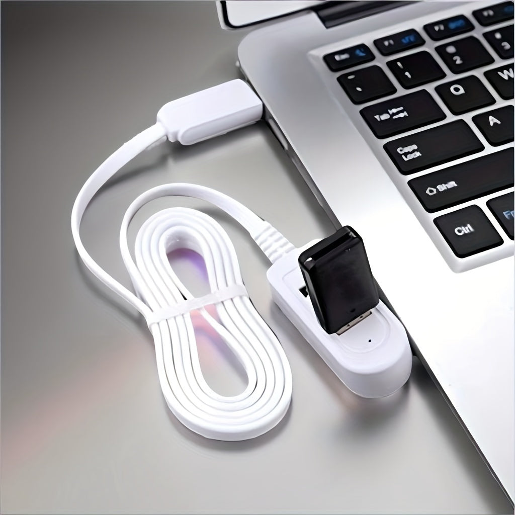 3-in-1 USB Multi-Port Adapter Cable with various functions including USB charging with data transfer, night light, card reader, fan, and other USB devices. Male to female polarity