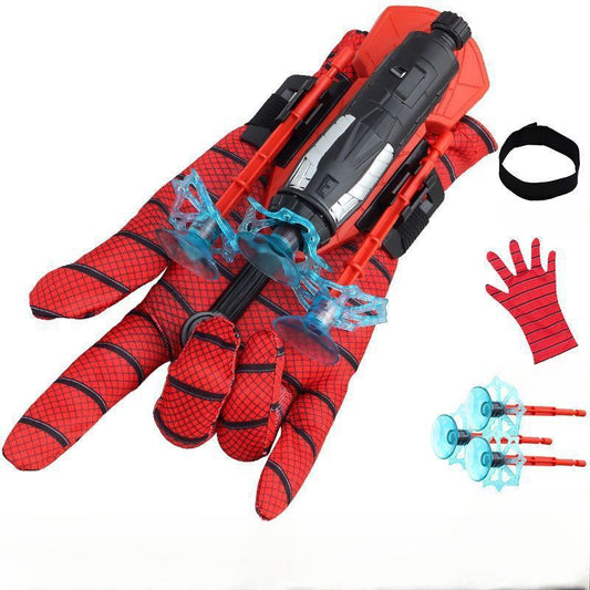 Advanced Spider Launcher Toy shoots soft darts and comes with spider web gloves.