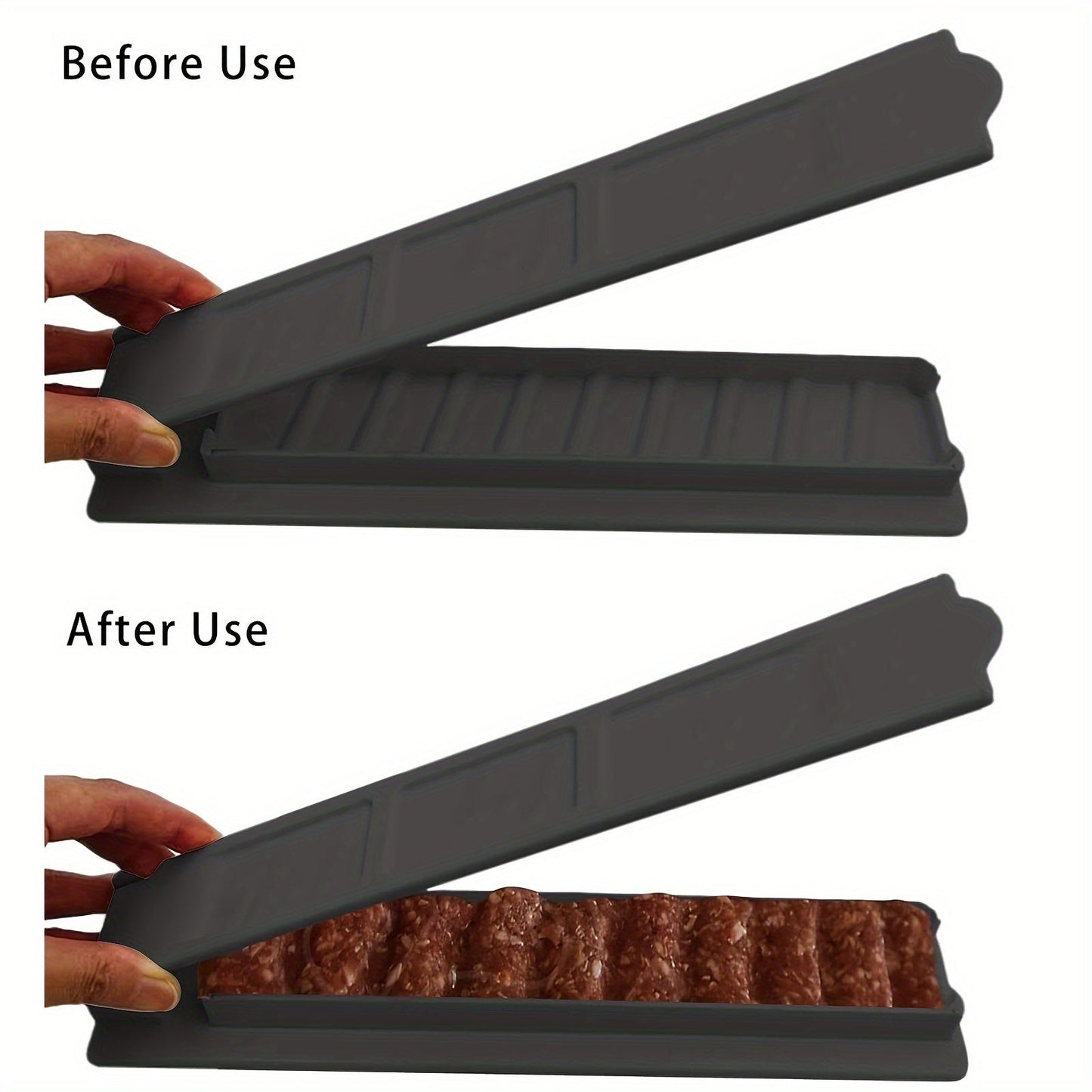 [Top Pick] Manual Kebab Maker - Simple Kabob Mold for Outdoor BBQ, Portable Kofta Tool, Long-lasting Food Grade Plastic, Perfect for Barbecue Newbies, Turkish Kebab, BBQ Kofta Maker Tool