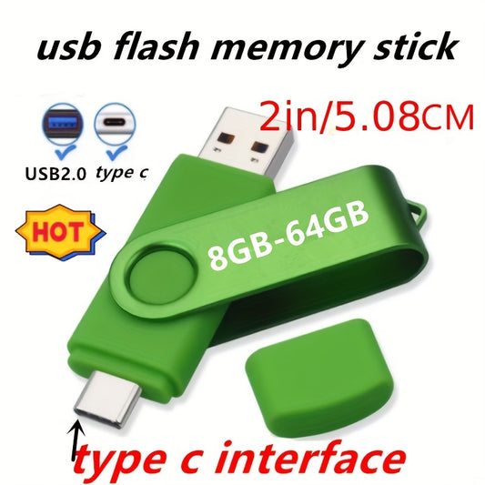 USB flash drive with 8-64GB memory for various devices and data storage.