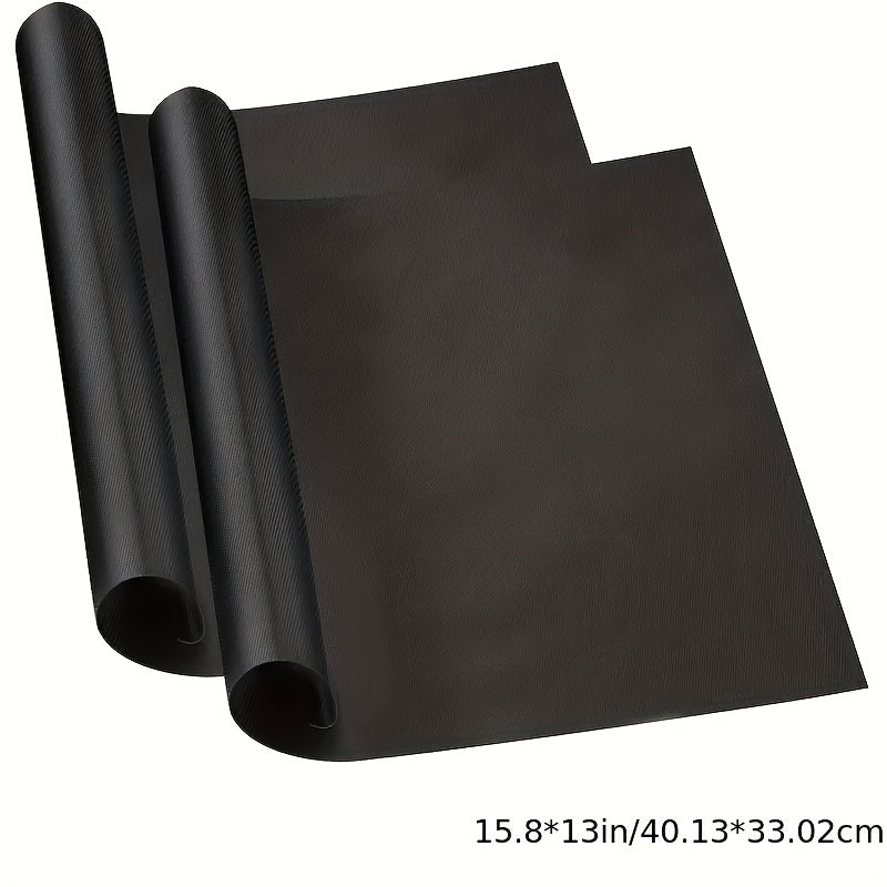 Non-stick oven liner made from glass fiber, suitable for electric and gas ovens and grills, safe for food contact. Ideal for baking and grilling.