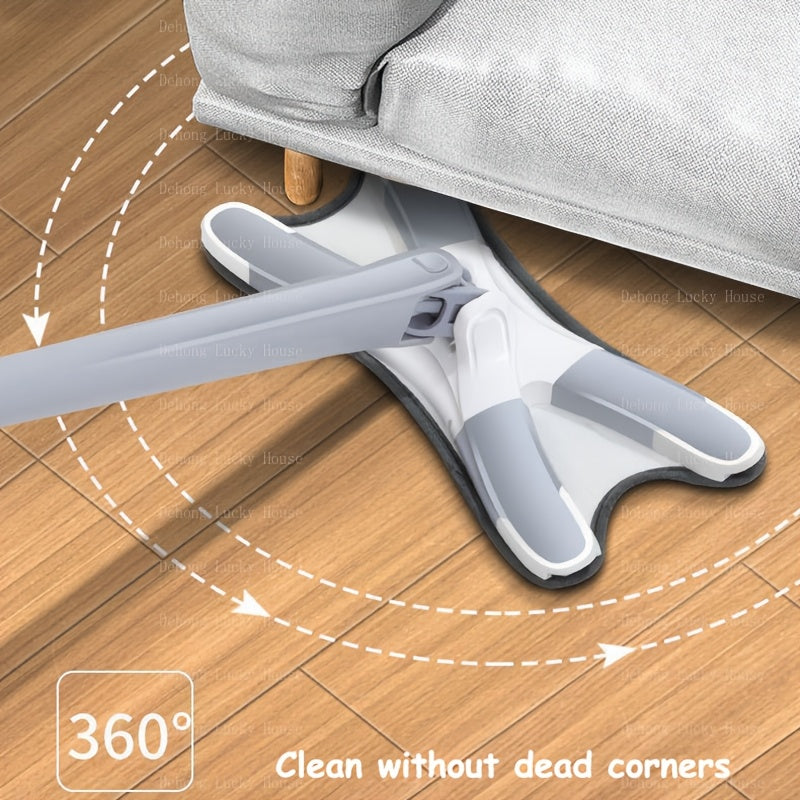 Get the ultimate cleaning experience with this set of 6 butterfly-shaped household wet dry dual-use mops! Each mop features 360° rotation and comes with 5 ultra-fine fiber pads, making it perfect for cleaning bathtubs, tiles, floors, walls, and glass.