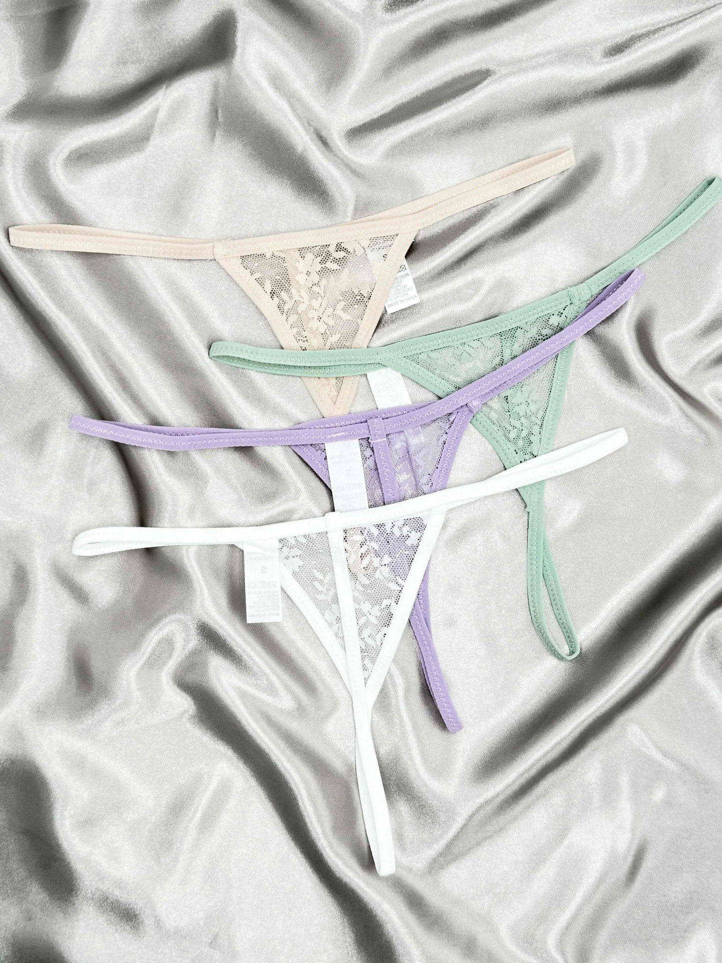 4 Women's Transparent Thongs