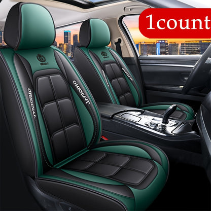 Luxury all-season car seat cushion made of ultra-soft breathable leather.