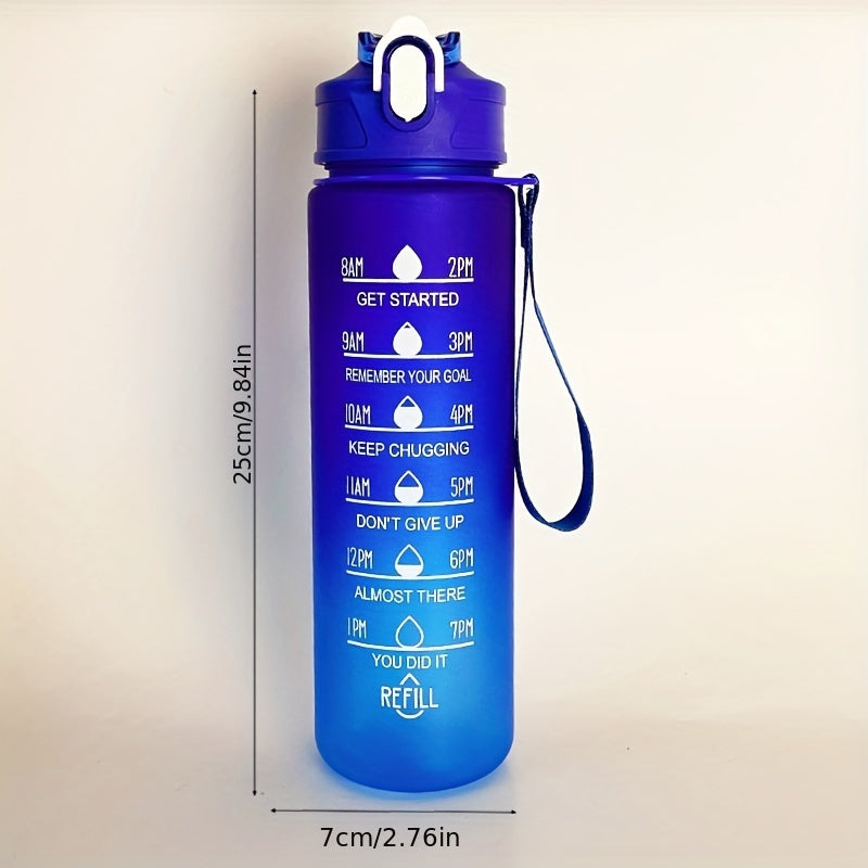 1pc Motivational Water Bottle for outdoor activities and as a birthday gift.