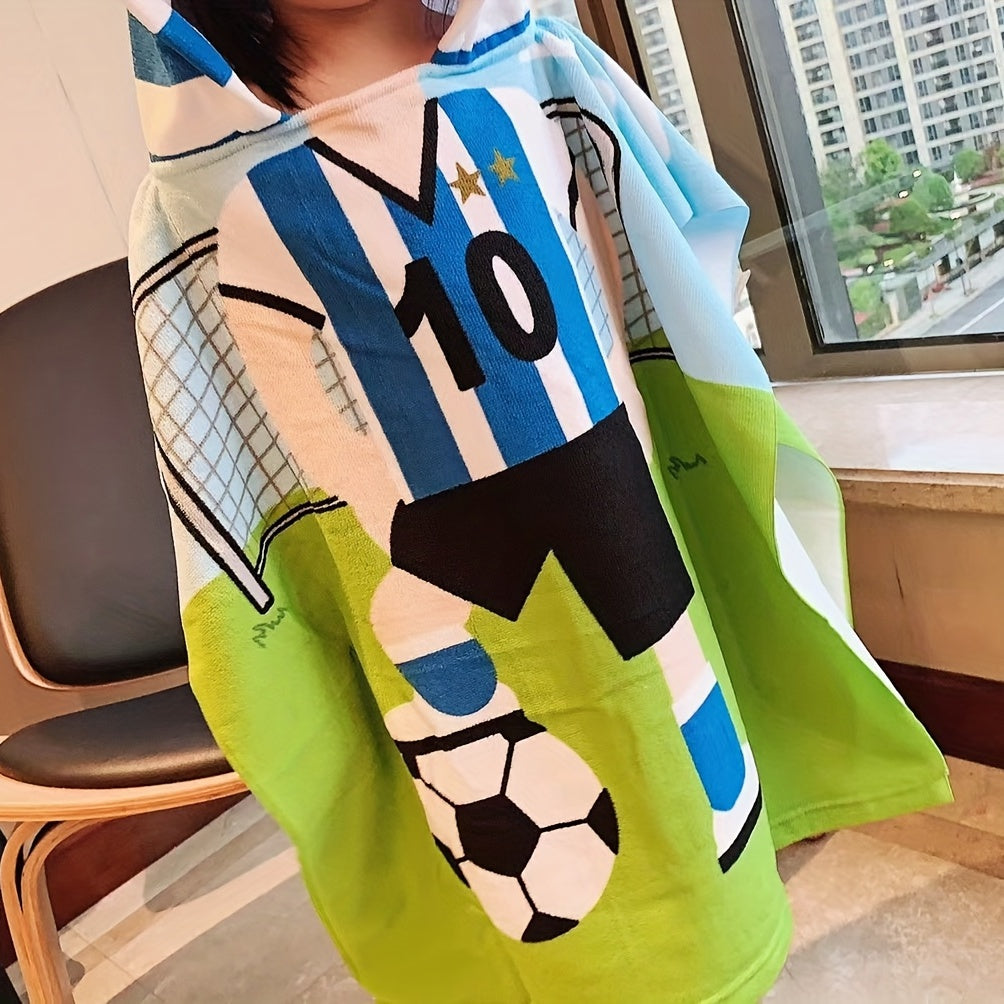 Cute hooded bath towel with fun designs - ideal gift for kids