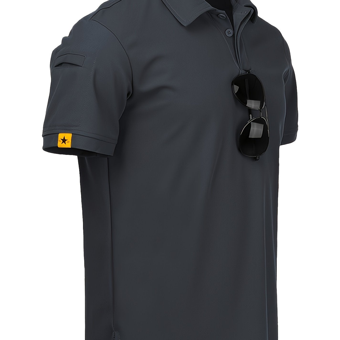 Men's casual stretch sports shirt ideal for golf and tennis during the summer outdoor season.