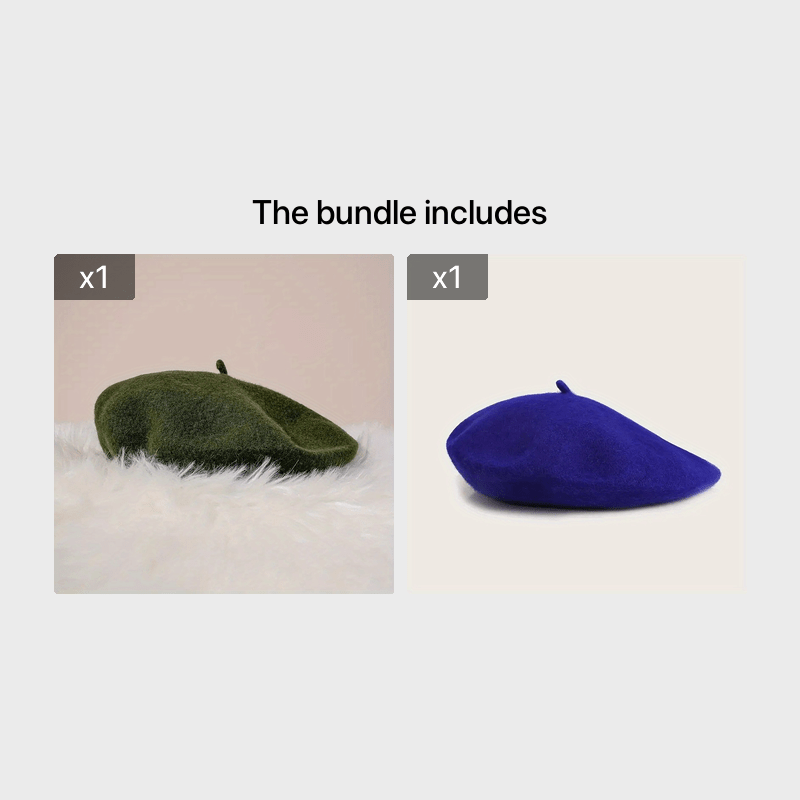 French Beret for Men and Women in Unisex Style - Various Colors to Choose From