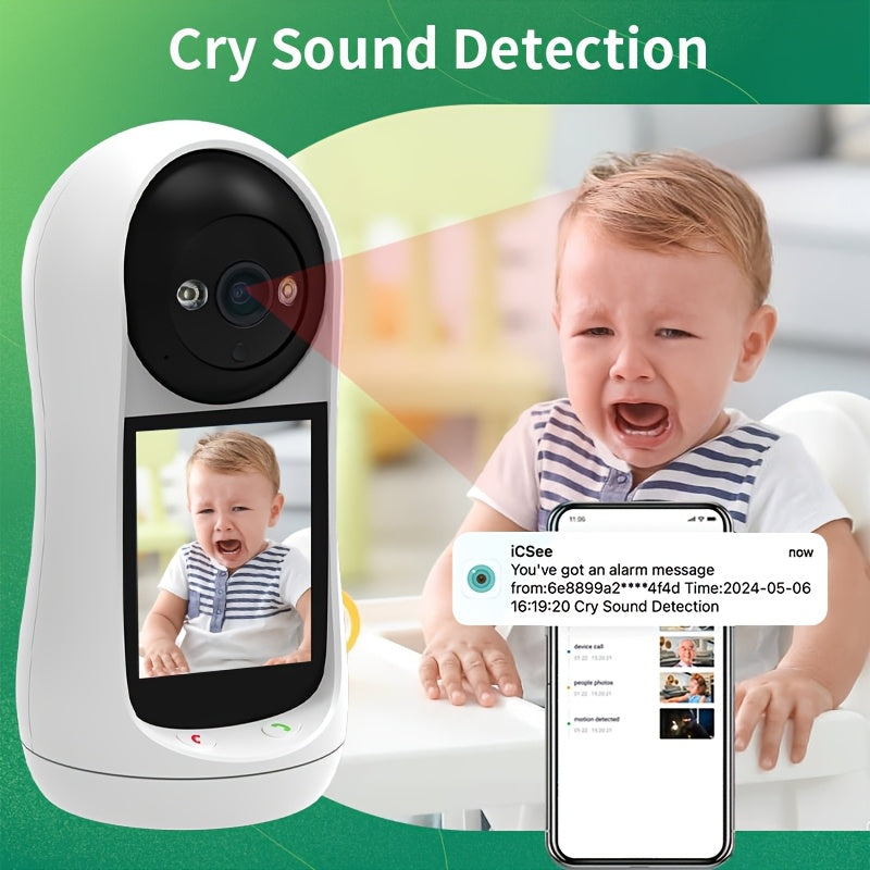 Monitor your home with the 1pc SmartGuard 1080p HD Video Camera. This indoor security cam features two-way audio, night vision, motion detection, and remote control via an app. It is USB powered and compatible with smartphones, as well as Apple HomeKit