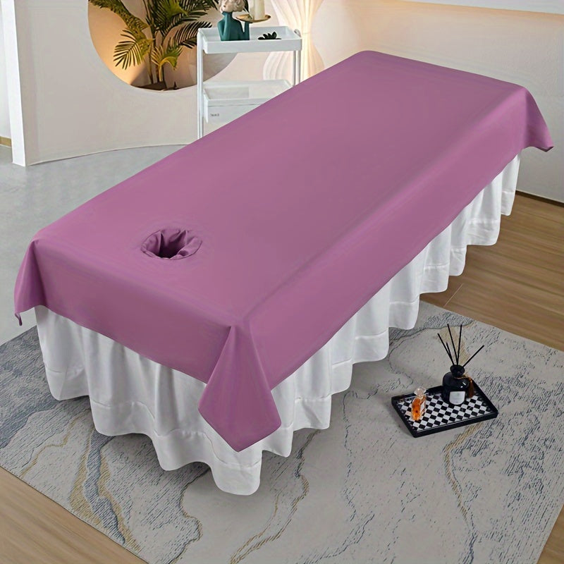 Upgrade your spa experience with our luxurious Tassel Waterproof & Oil-Resistant Massage Table Sheet. Made from durable 100% polyester, this easy-care sheet comes in a variety of multi-color options with a convenient face hole. Perfect for beauty salons