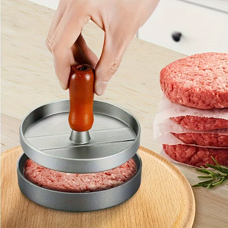 Top quality Metal Burger Press - Great for making Beef, Cheese, and Veggie Patties - Perfect for BBQs and Grilling - Must-have Kitchen Tool