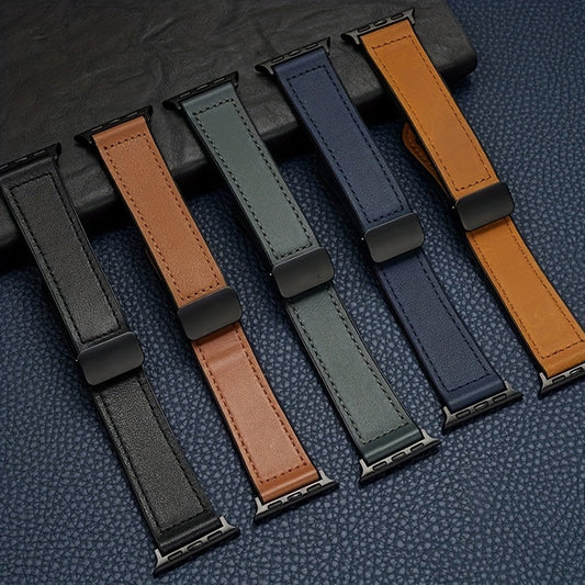 1 piece Watch Band with Magnetic Buckle for Apple Watch Ultra Series 9/8/7/6/5/4/3/2/1/SE/SE2