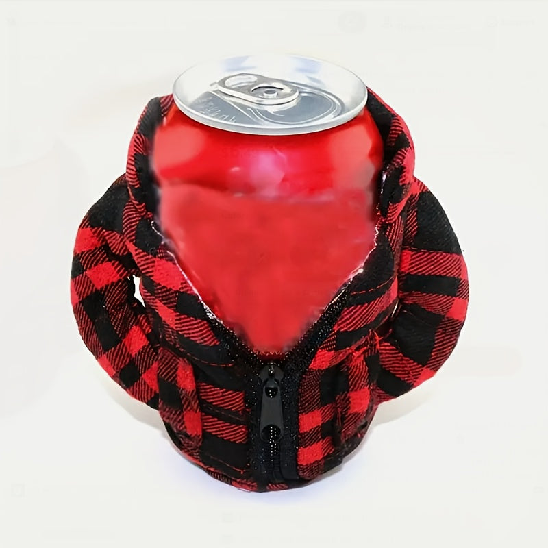 Insulated Jacket-Shaped Cooler for Beer and Soda Cans - Made of Durable Polyester and Aluminum Foil, Ideal for Outdoor Camping and Dining