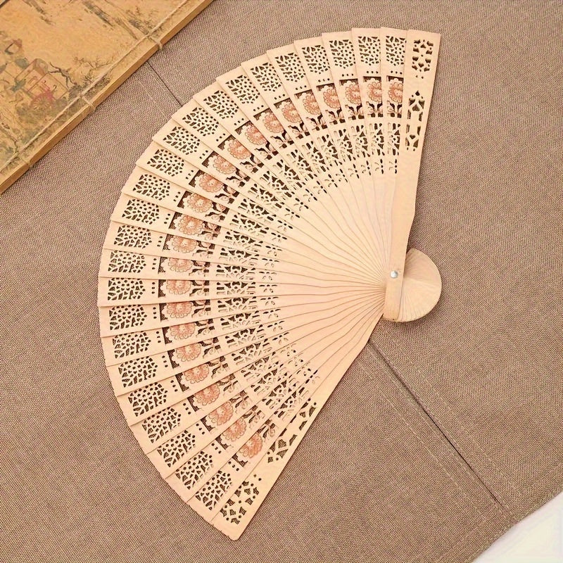 Wedding Fans Set of 10/20/30 Portable Chinese Sandalwood Fans, Perfect Wedding Gifts for Guests, Beautiful Birthday Party Decorative Painted Fans, Lovely Addition to Home Decor