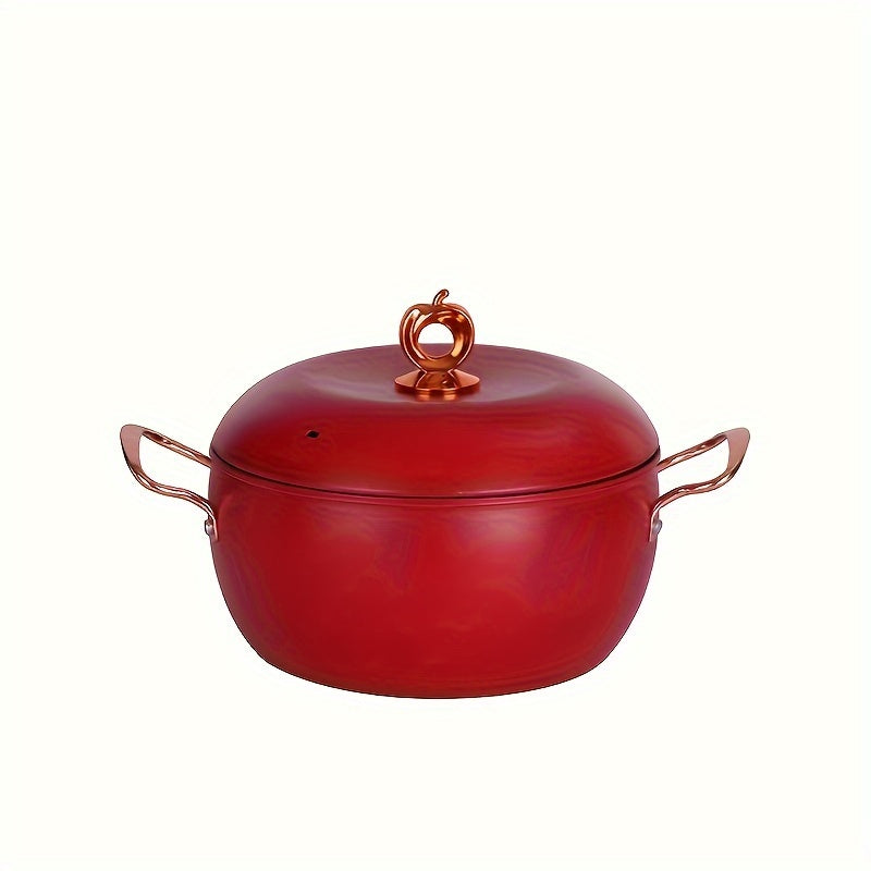 Versatile Soup Pot with Lid, Non-Stick Coating - Suitable for Gas and Induction Cooking, Great for Home or Restaurant