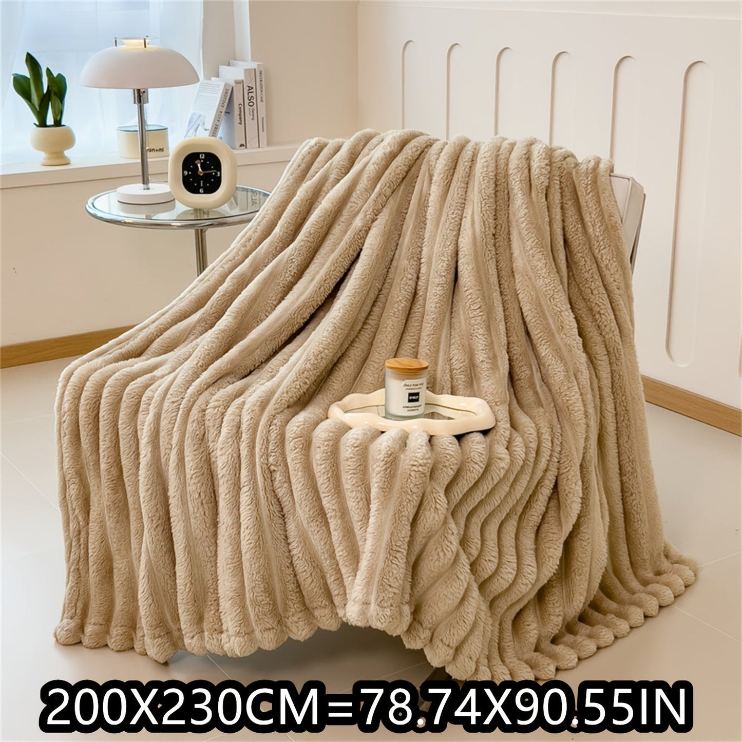 Indulge in the luxury of a Soft Plush Faux Rabbit Blanket - Cozy, Warm, and Stylish for Home, Work, or On the Go - Perfect Gift for Any Occasion