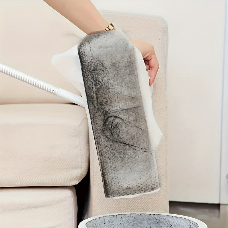 The Electrostatic Dust Mop Set is designed for both wet and dry use, making it perfect for cleaning in the kitchen, bathroom, and on tile, hardwood, and laminate floors. This easy-to-use flat mop system comes with disposable pads for quick and effortless