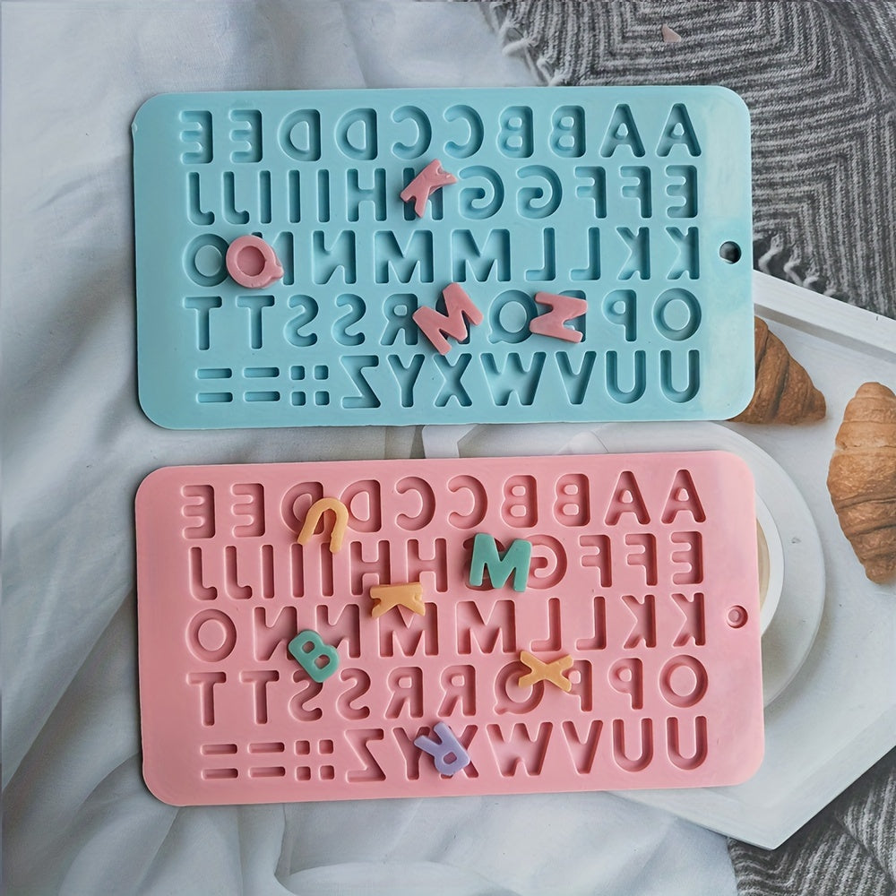 Silicone Alphabet Chocolate Mold - Ideal for DIY Candy Making and Baking, BPA-Free, Essential for Every Kitchen