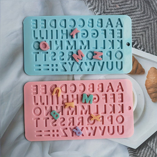 Silicone Alphabet Chocolate Mold - DIY Shirinlik Tayyorlash va Pishirish uchun Ideal, BPA-Free, Har Bir Oshxonada Zarur