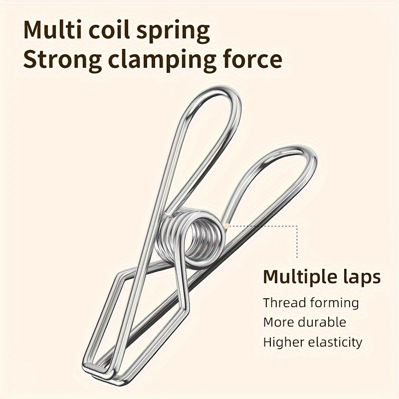 Essential Laundry Accessory: Stainless Steel Sock Drying Rack with Windproof Swivel Hook Hanger and 20/30/40 Clips for Socks, Bras, and Underwear