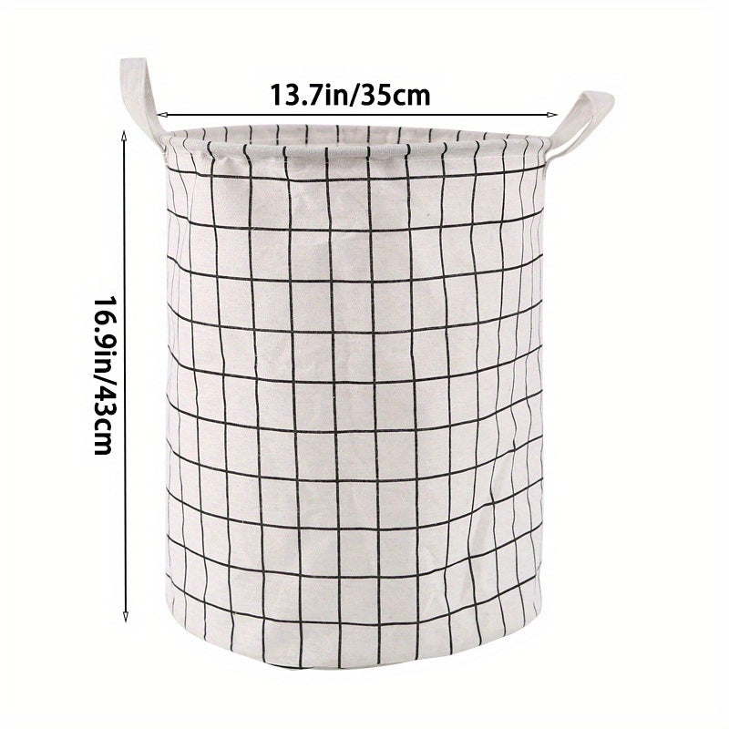 Round Dirty Clothes Basket - Portable Laundry Hamper with Storage Bucket for 1pc of dirty clothes