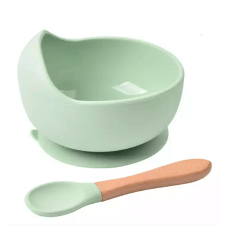 Silicone Baby Bowls Set with Suction, Spoon, and Plate - BPA Free Utensils for Babies, Kids, and Toddlers - Ideal for Baby-Led Weaning and Self-Feeding in First Stage