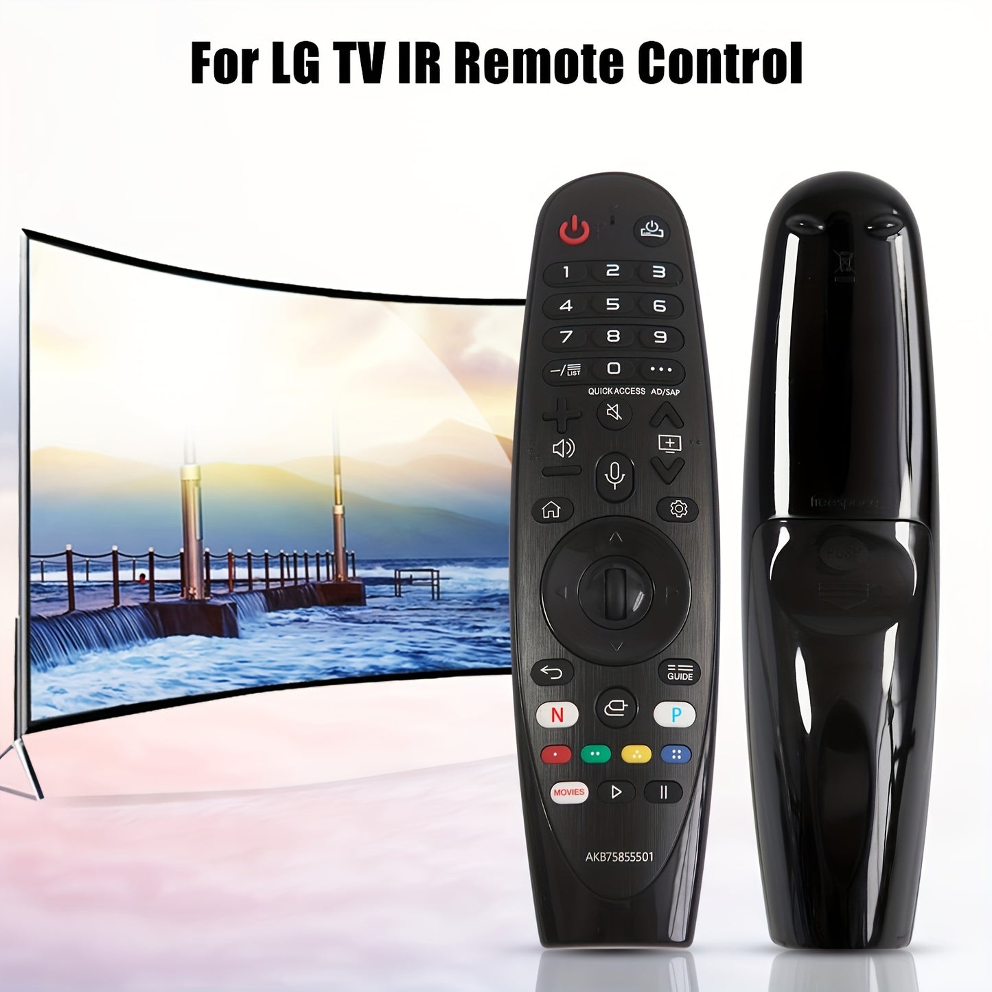 2017 LG TV universal remote control, stylish design, battery-powered, infrared sensor, no voice function, single device support, voltage ≤36V.