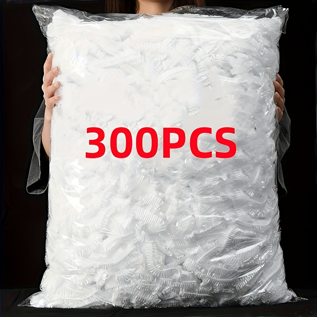 500/ 300/ 100pcs Disposable Fresh-Keeping Film Covers - The Ultimate Solution for Perfect Food Preservation. Thickened Elastic Leftover Food Fresh-Keeping Cover, Food-Grade Kitchen Storage Items and Supplies.