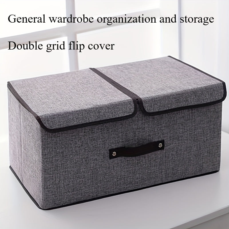 Retro storage box with lid for organizing panties, bras, toys, clothes, files, and household items in your wardrobe.