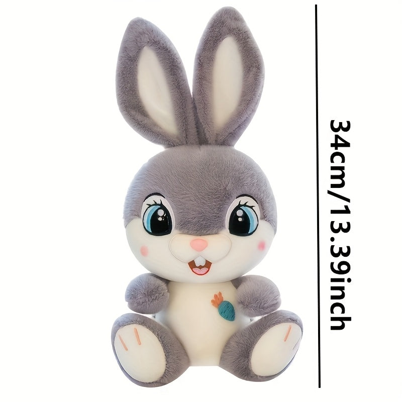 1pc Cute Bunny Plush Toy - perfect gift for Easter, friends, and family