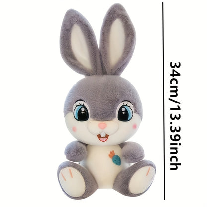 1pc Cute Bunny Plush Toy - perfect gift for Easter, friends, and family