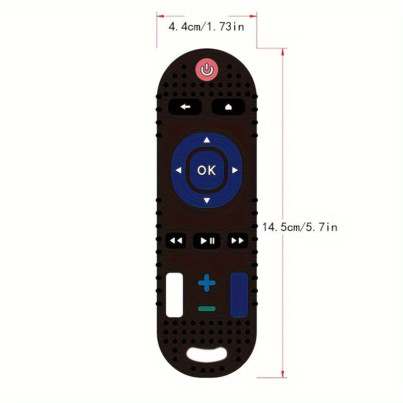 Baby Silicone Remote Teether - Safe and Fun for ages 0-3 - Machine Washable - Available in 1pc or 2pcs pack