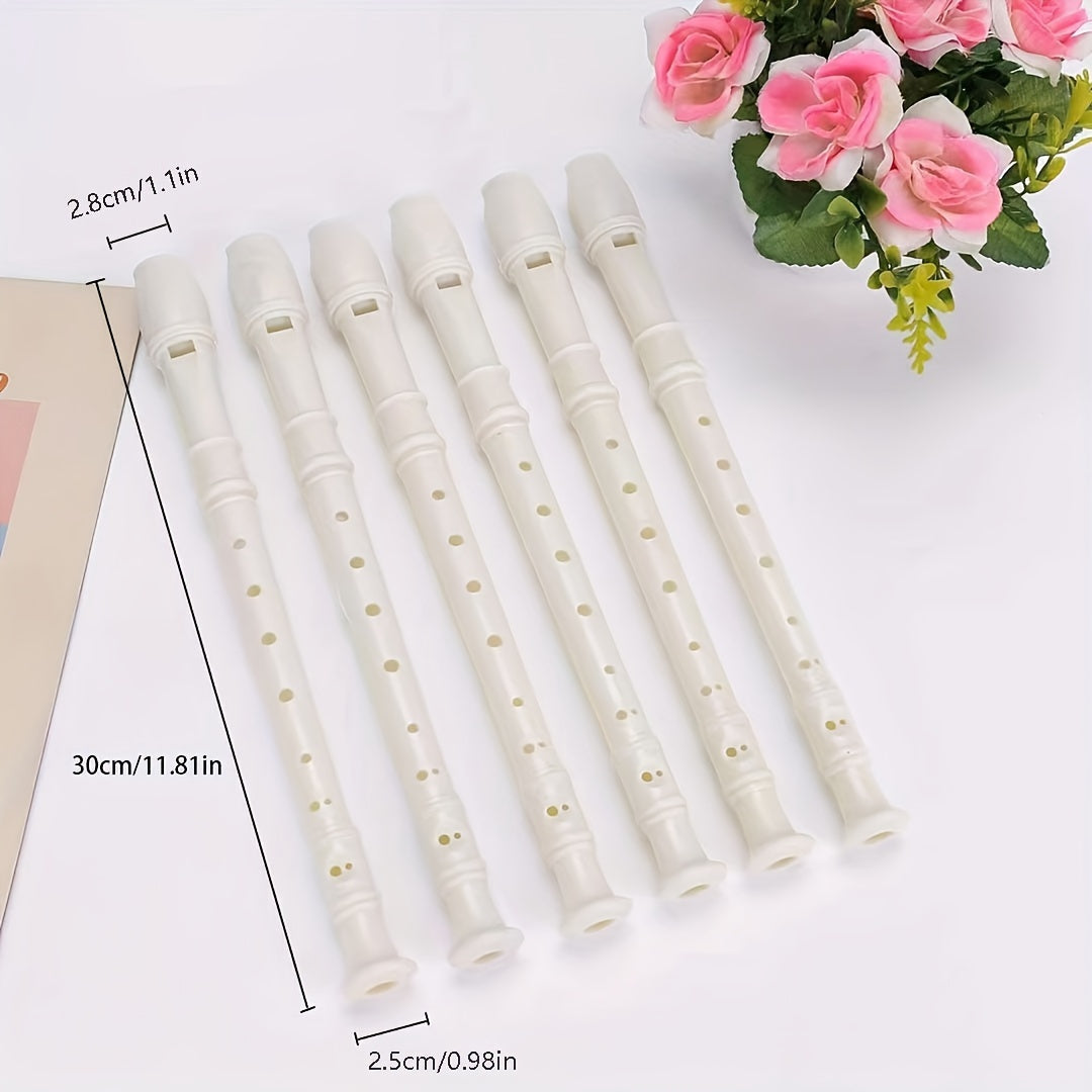 1pc Plastic Flute with 8 holes, versatile music equipment for educational purposes. Comes in multiple colors. Eid Al-Adha Mubarak!