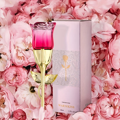 50ml Midnight Rose Women's Light Perfume with a fresh, natural and unique floral fragrance, ideal as a gift for a girlfriend.