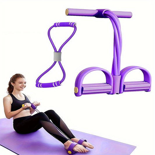 Versatile Pedal Puller and Sit-Up Set - Quality Fitness Equipment, Great for Stretching and Yoga, Durable TPE Material, Ideal Gift